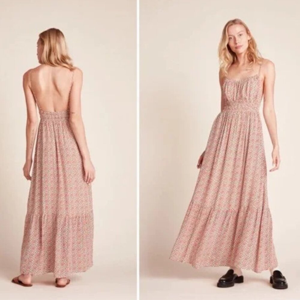 NWT Trovata Birds of Paradise Red Floral Mirabella Maxi Dress XS